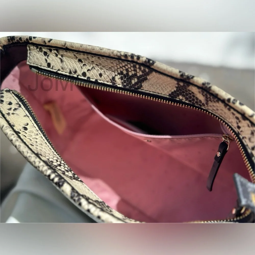 Kate Spade Emerson Lorie Snake-Embossed Leather Shoulder Bag
